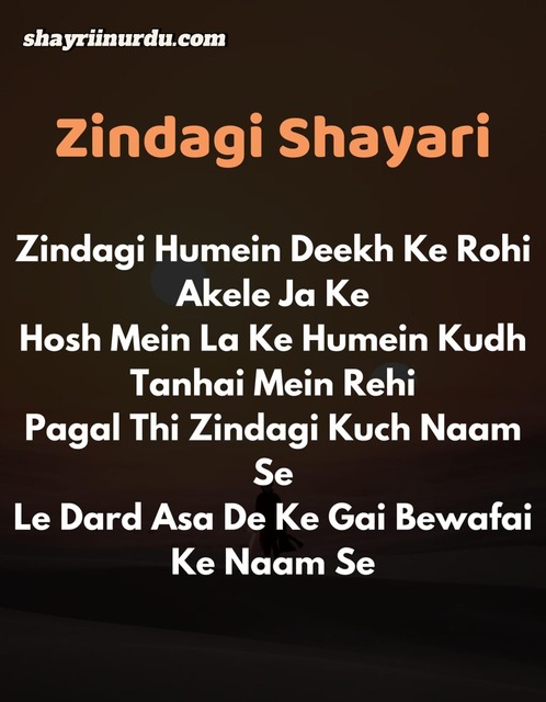 Zindagi Shayari